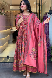 Stylish Cotton Anarkali Suit