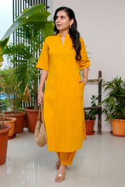 Marigold Glow Cotton Co-ord Set