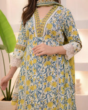 Lemon Bloom Printed Kurta Set