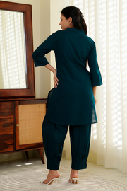 Sunday Paper Co-ord Set in Quiet Teal