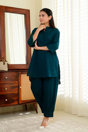 Sunday Paper Co-ord Set in Quiet Teal