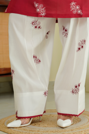 Falak Kashmiri Long Kurta - Maroon