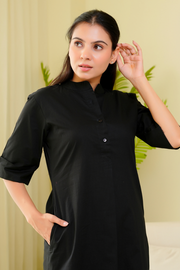 Butter Toast Kurta Co-Ord Set in Black
