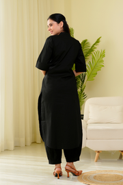 Butter Toast Kurta Co-Ord Set in Black