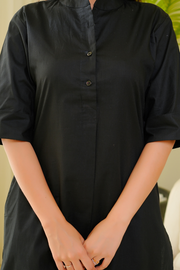 Butter Toast Kurta Co-Ord Set in Black