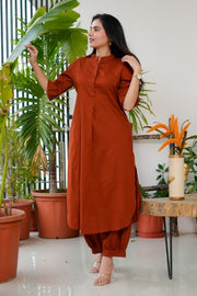 Terracotta Ease Cotton Co-ord Set