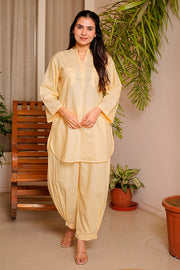 Buttercream Cotton Relaxed Co-ord Set