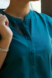 Sunday Paper Co-ord Set in Quiet Teal