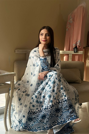 Azure Bloom Lawn Suit