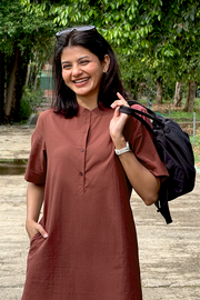 Butter Toast Kurta Co-Ord Set in Brown