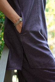 Sunday Paper Co-ord Set in Moody Purple