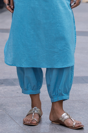 Butter Toast Kurta Co-Ord Set in Aqua Blue