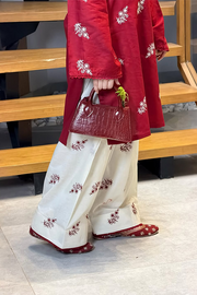 Falak Kashmiri Long Kurta - Maroon