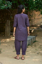 Sunday Paper Co-ord Set in Moody Purple