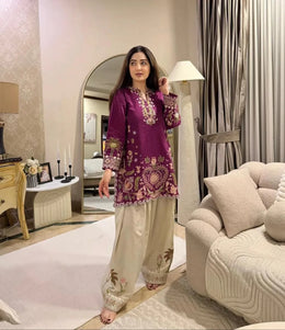Rang-E-Malka Embroidered Suit Set
