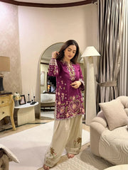 Rang-E-Malka Embroidered Suit Set