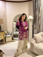 Rang-E-Malka Embroidered Suit Set