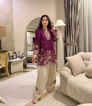 Rang-E-Malka Embroidered Suit Set