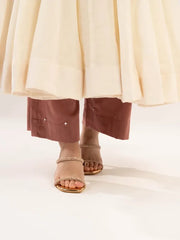 Safed Noor Ivory Anarkali Set