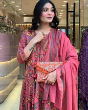Stylish Cotton Anarkali Suit