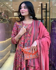 Stylish Cotton Anarkali Suit